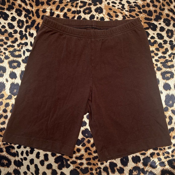 Old Navy Brown Biker Shorts - Picture 1 of 7